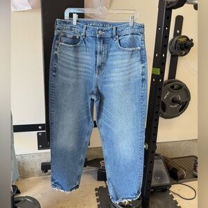 NWOT American Eagle Super High Rise Straight, sz 12 x-short